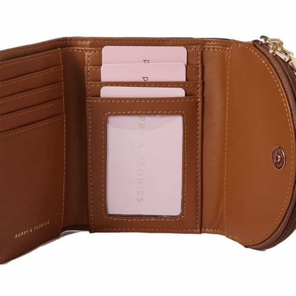 Poppy & Peonies MARGAUX WALLET COGNAC (sold out on line!) - Picture 4 of 8